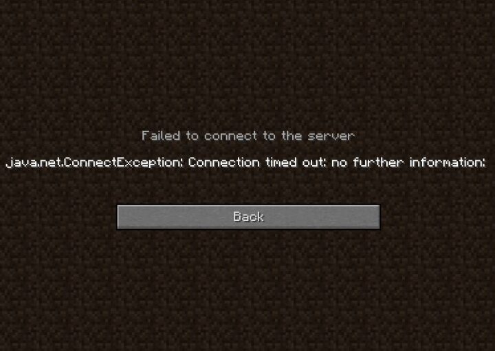 why does Minecraft server time out