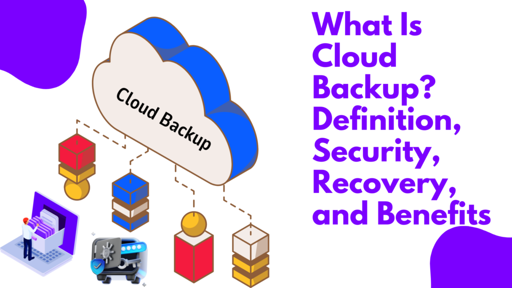 A blog banner on What Is Cloud Backup Definition, Security, Recovery, and Benefits
