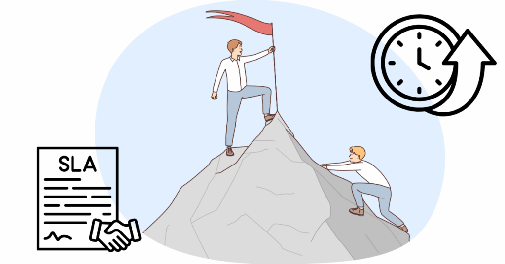 An image illustrating gaining advantage against a competitor in business