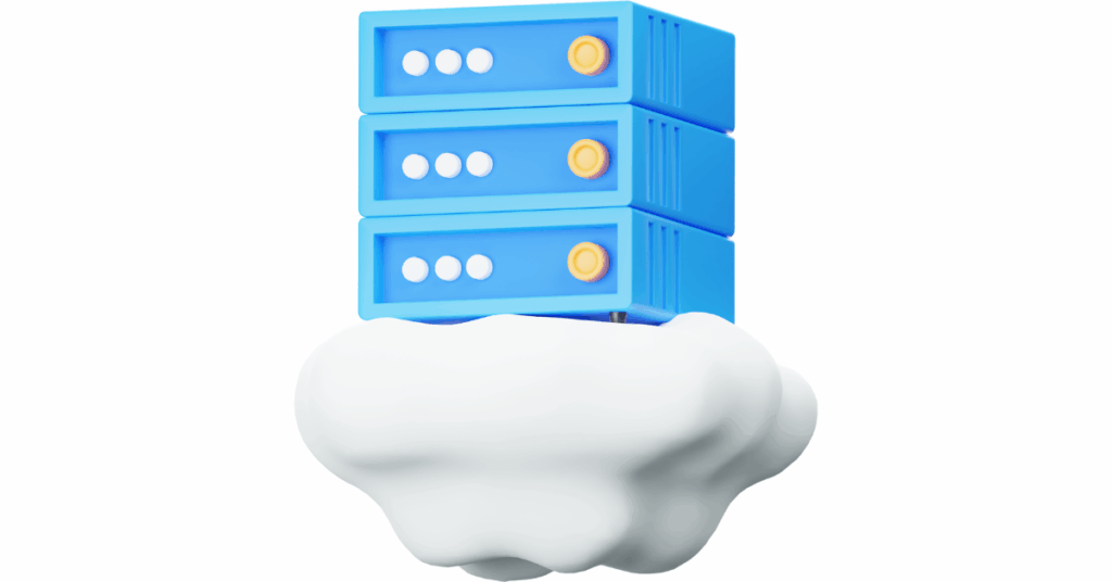3d Man Doing Server Cloud Hosting
