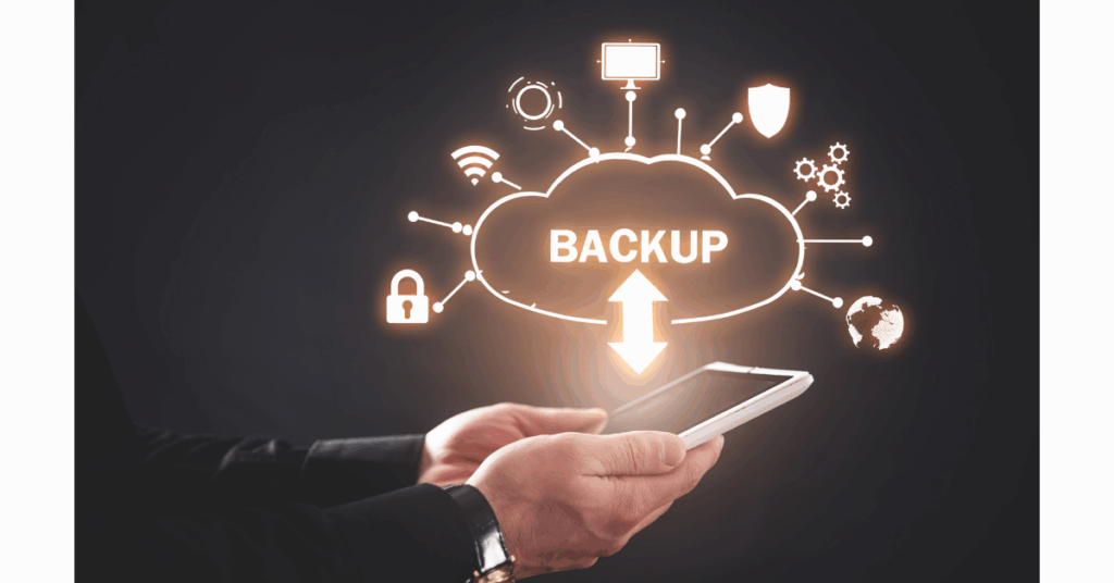 Data backup CloudPap concept