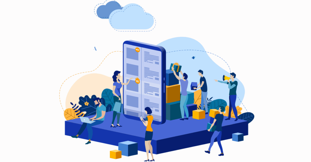 Online business website backup concept