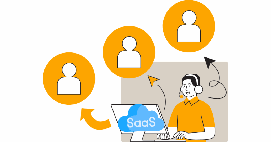 SaaS users illustration