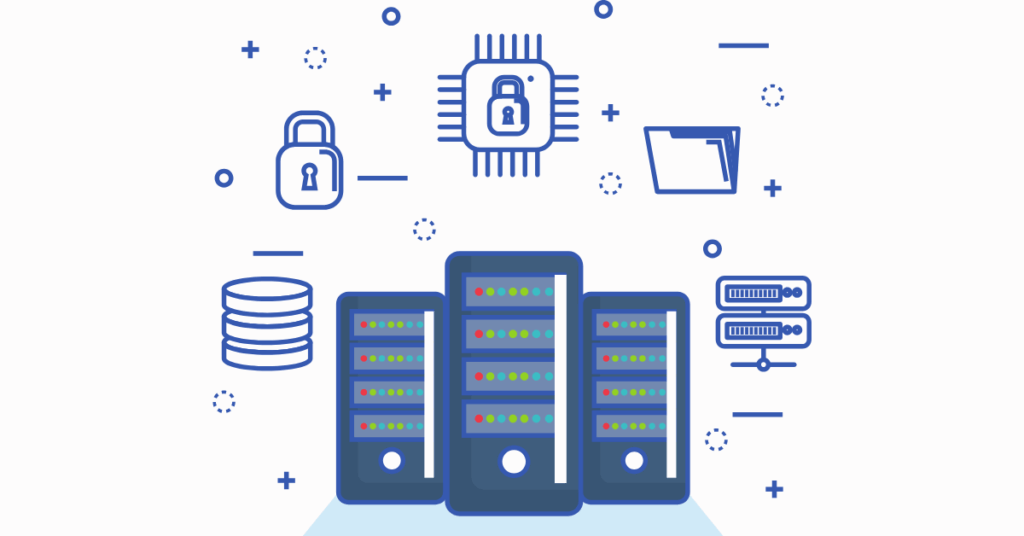 Server Data System Secure File Digital Technology