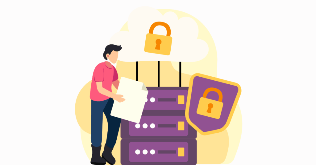 Server security management illustration