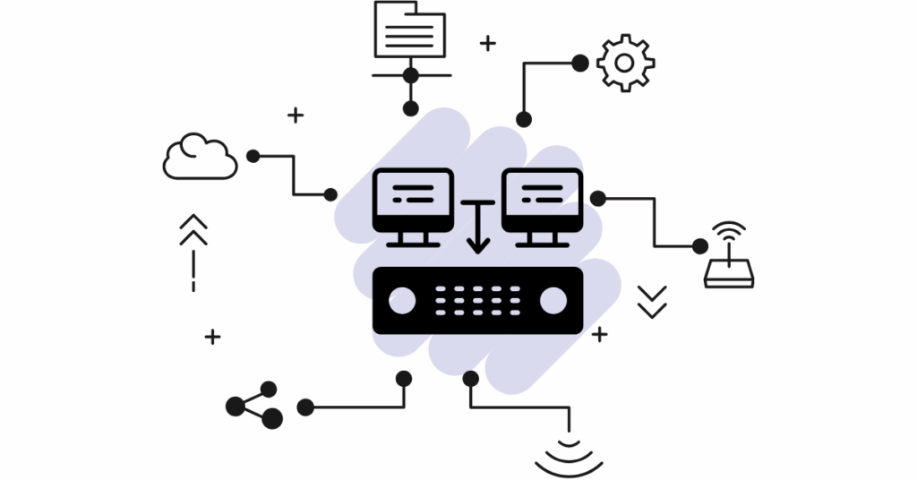 Shared Hosting Illustration