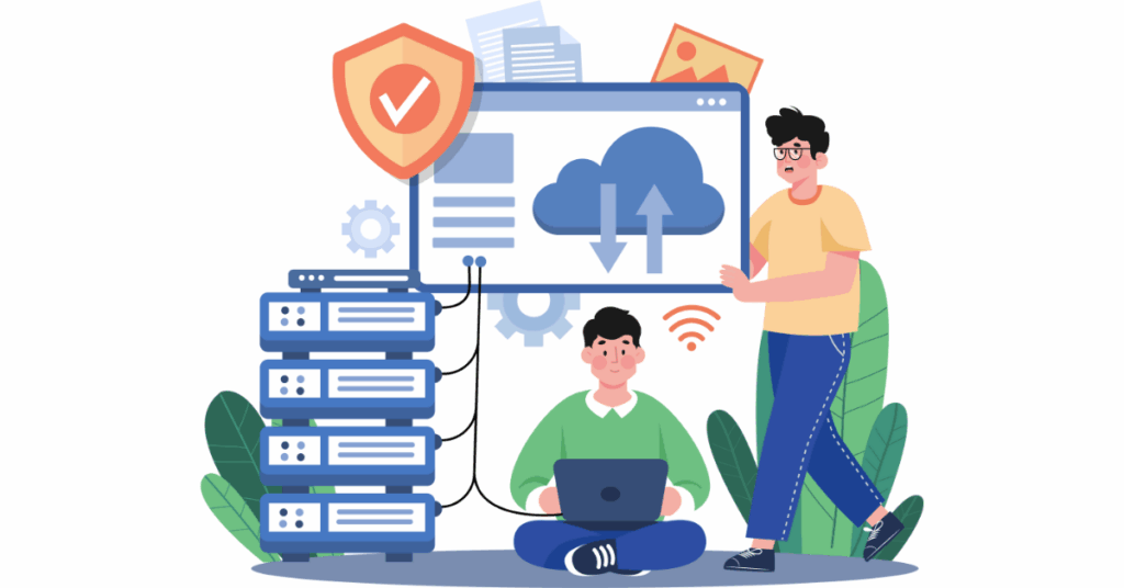 CloudPap cloud hosting illustration concept